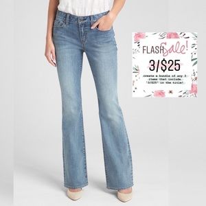 3/$25 Gap Long & Lean Stretch Slim Flare Jeans 4R